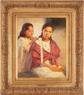 THOMAS SAUBERT O/C PAINTING, T