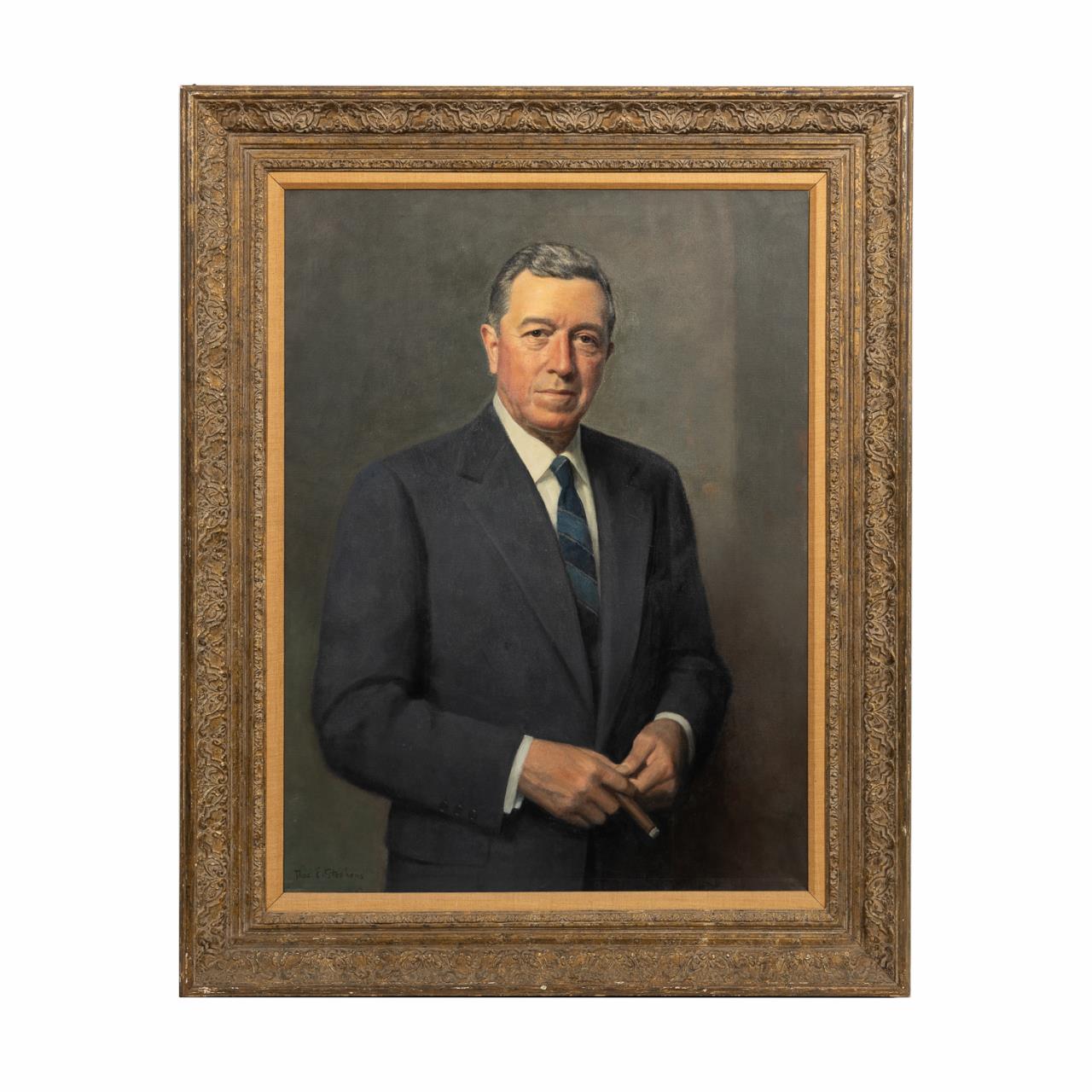 THOMAS STEPHENS, OIL PORTRAIT OF