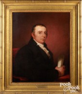 THOMAS SULLY OIL ON PANEL PORT