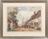 Thomas W. Morley watercolor (T