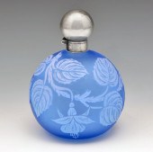 THOMAS WEBB CAMEO GLASS BLUE P