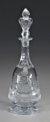 Thomas Webb commemorative decanter,