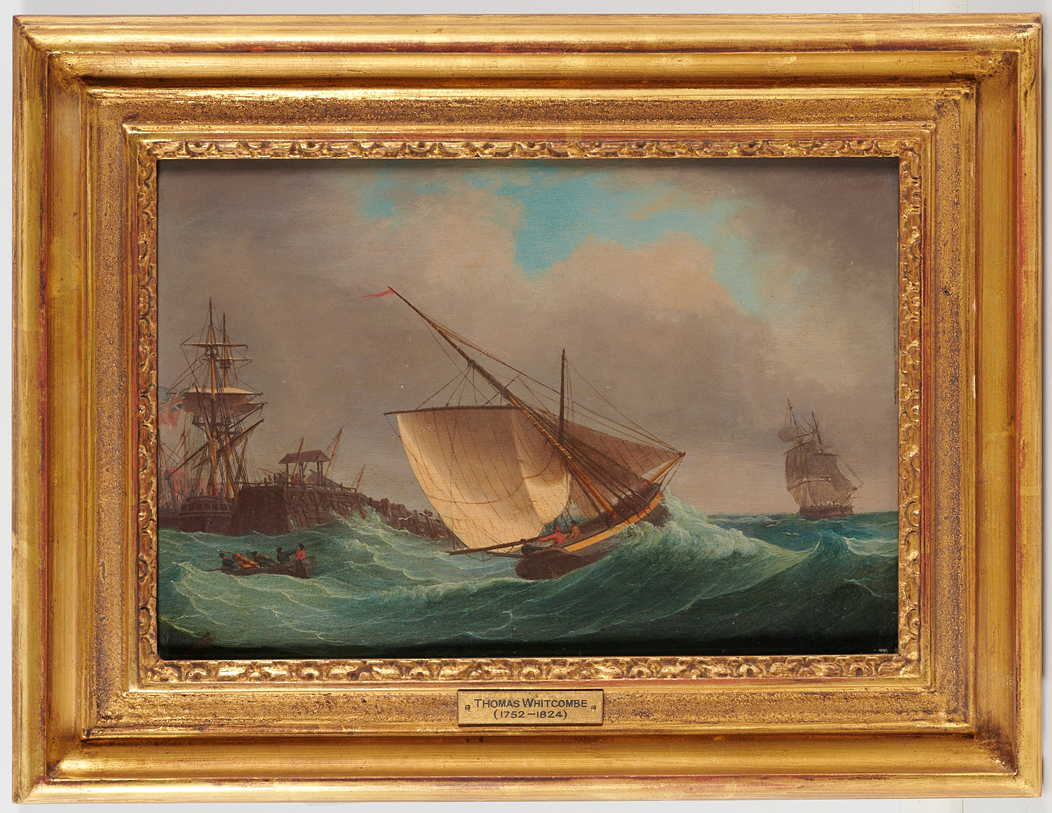 THOMAS WHITCOMBE, OIL ON BOARD