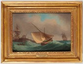 THOMAS WHITCOMBE, OIL ON BOARD