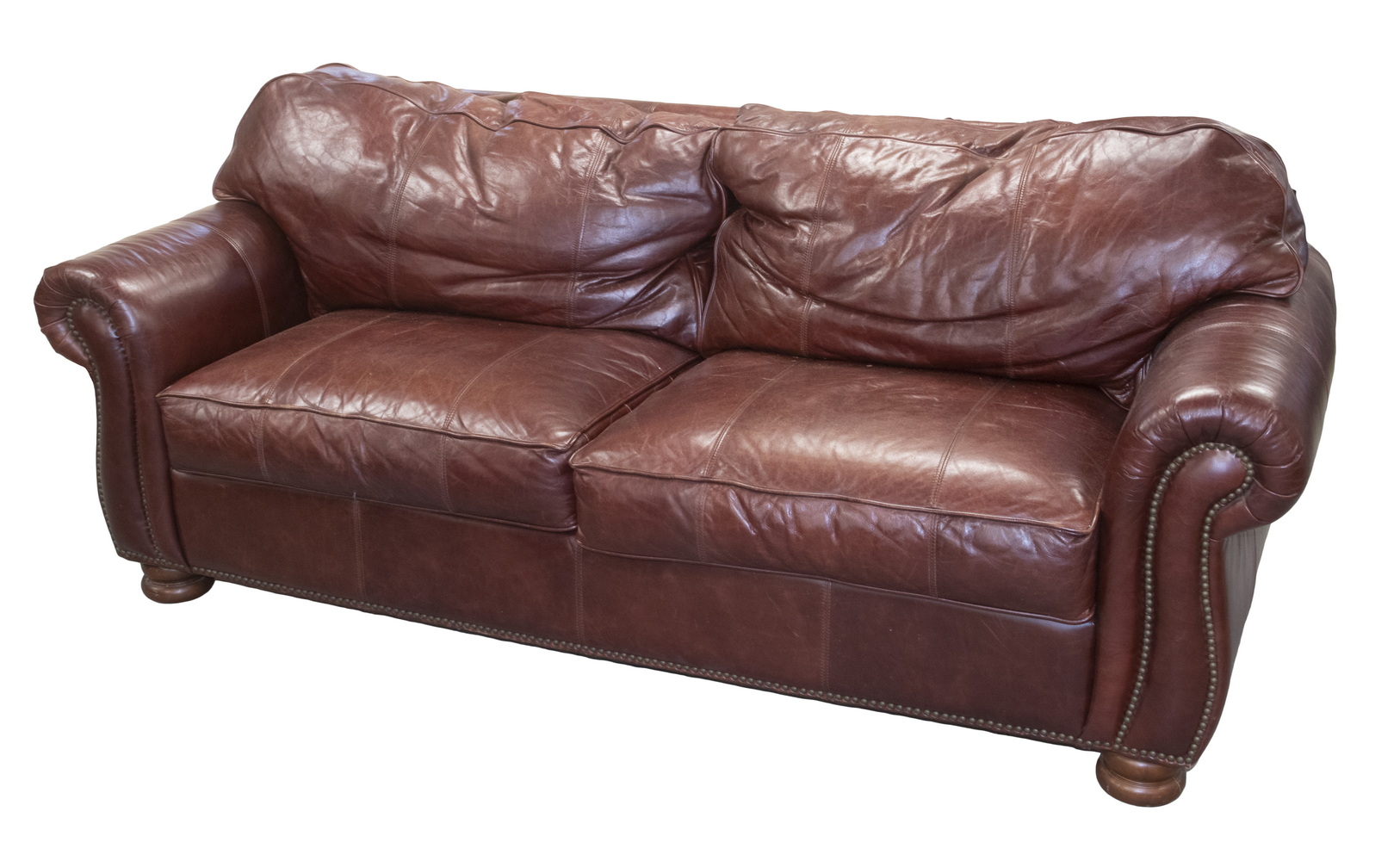 THOMASVILLE BENJAMIN LEATHER SOFA