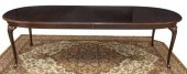 THOMASVILLE MAHOGANY GLASS-TOP