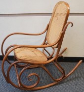 THONET BENTWOOD AND CANED SEAT