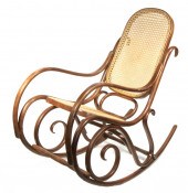 THONET CANED BENTWOOD ROCKER B