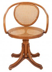 THONET CANED BENTWOOD SWIVEL D