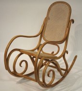 THONET STYLE BENTWOOD AND CANE