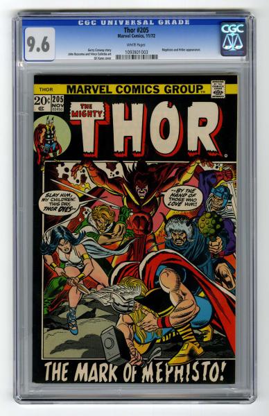Thor #205 CGC 9.6 Marvel Comics