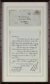 THORNE SMITH AUTOGRAPHED LETTE