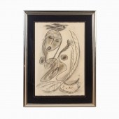 THORNTON DIAL, "NUDE FEMALE &