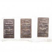 THREE 10 OUNCE SILVER BARS .99