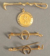 THREE 14-KARAT YELLOW-GOLD EQU