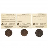 THREE 1787 NEW JERSEY COPPERS