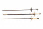 THREE 1840'S MILITARY NCO SWOR