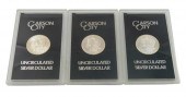 †THREE 1884 - CC UNCIRCULATED,