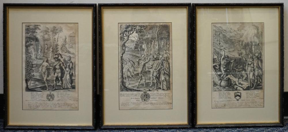 THREE 18TH CENTURY ENGRAVINGS: