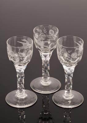 Three 18th Century style wine