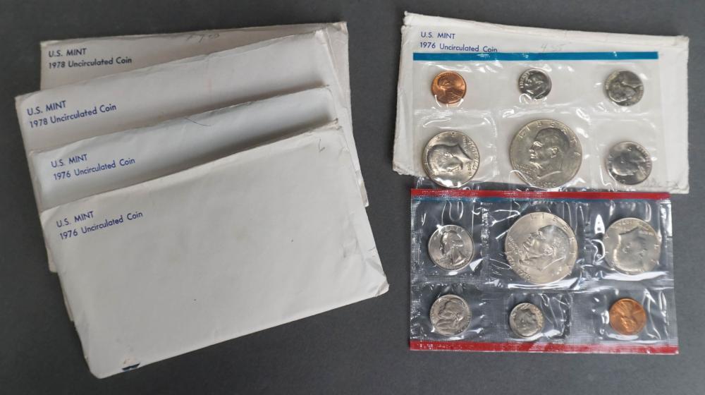 THREE 1976 AND TWO 1978 U.S. MINT
