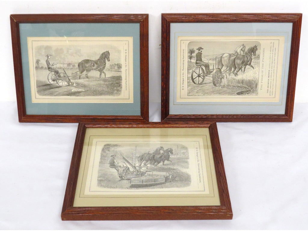 THREE 19TH C. ADV ENGRAVINGS