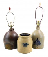 THREE 19TH C. AMERICAN STONEWA