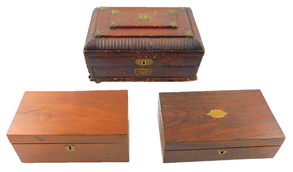 THREE 19TH C. BOXES, INCLUDING: