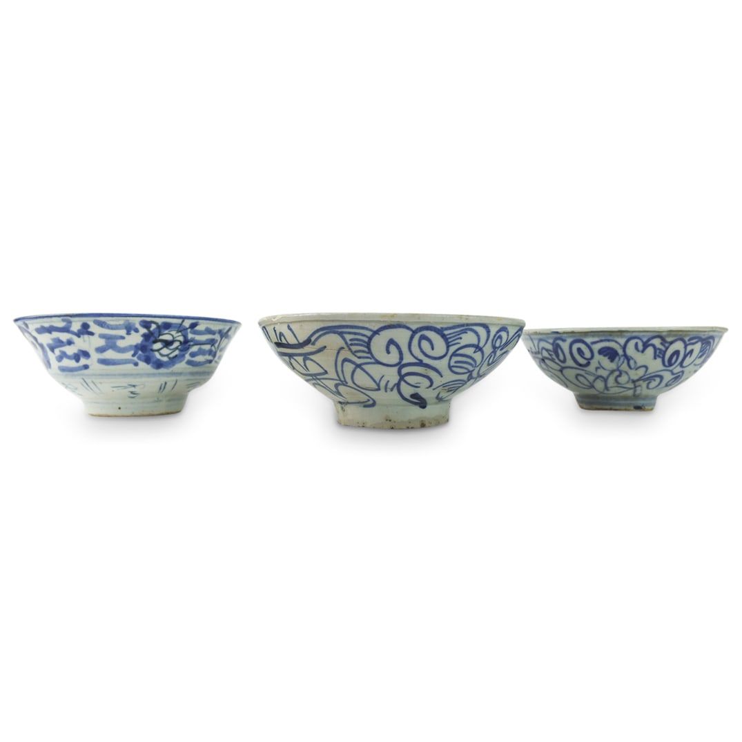 THREE 19TH C. CHINESE MING