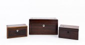 THREE 19TH C. ENGLISH ROSEWOOD