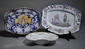 THREE 19TH C. FAIENCE CERAMICS