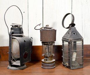Three 19th C. lanterns,