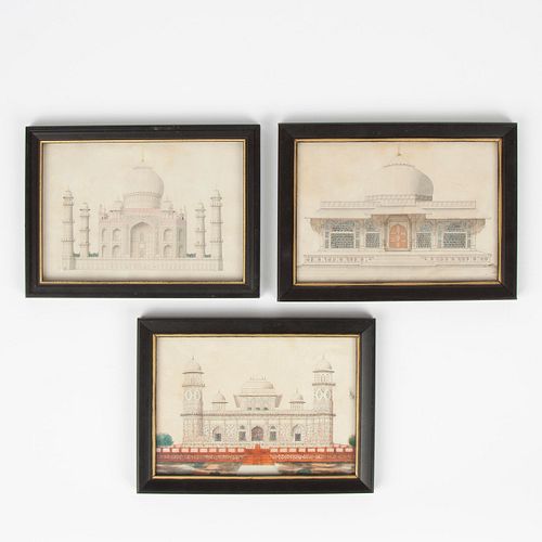 THREE 19TH C. MUGHAL
