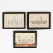 THREE 19TH C. MUGHAL ARCHITECT