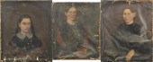 THREE 19TH C. NH PORTRAITS, CH