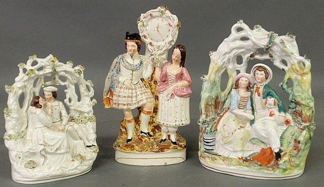 Three 19th c. Staffordshire figural