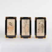 THREE 19TH C. UKIYO-E WOODBLOC