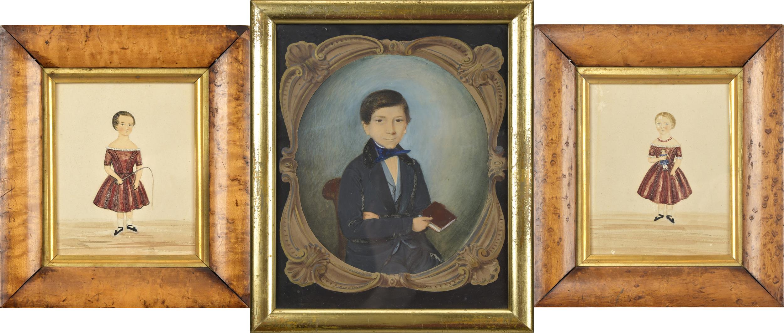 THREE 19TH C. WATERCOLOR