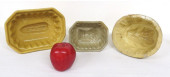 THREE 19TH C. YELLOW WARE BUTT