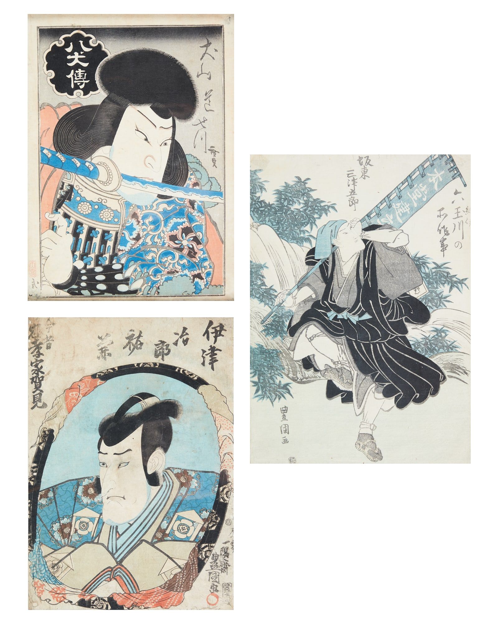 THREE 19TH CENTURY JAPANESE