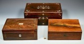 THREE 19TH CENTURY LAP DESKSTh