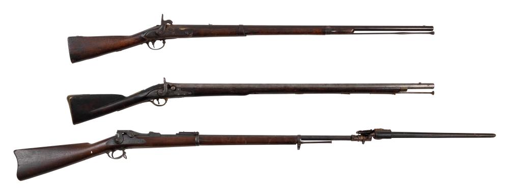 THREE 19TH CENTURY LONG GUNSTHREE