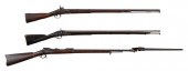 THREE 19TH CENTURY LONG GUNSTH