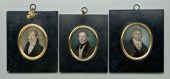 Three 19th century miniature p