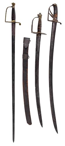 THREE 19TH CENTURY SWORDSshortest