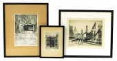 THREE 19TH/20TH C. ETCHINGS, F