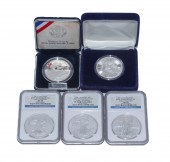 THREE 2011 MS/PF 70 SILVER EAG