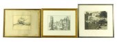 THREE 20TH C. FRAMED PRINTS: R