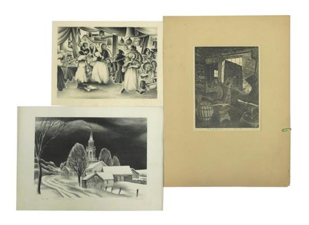 THREE 20TH C. PRINTS, INCLUDING: