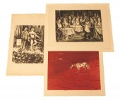 THREE 20TH C. PRINTS: LAURENCE